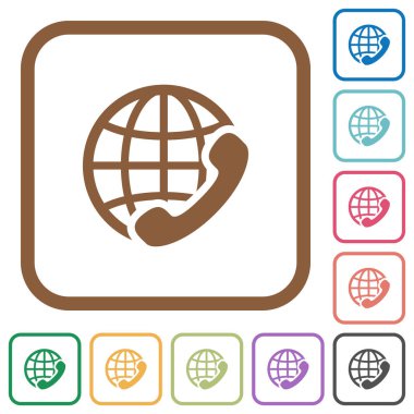 Uluslararası arama basit simgeler