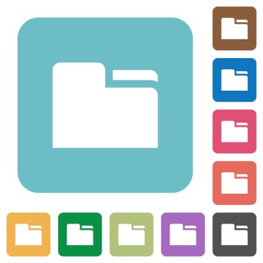 Sekme klasör kare düz simgeler