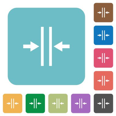 Metin sütun cilt payı Meydanı ayarlamak düz simgeler