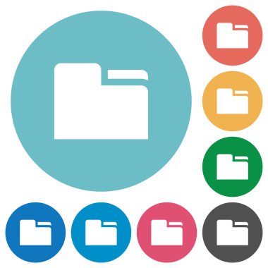 Sekme klasör düz simgeleri