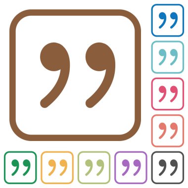 Tırnak işareti basit simgeler