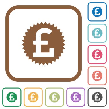 Lirası etiket basit simgeler