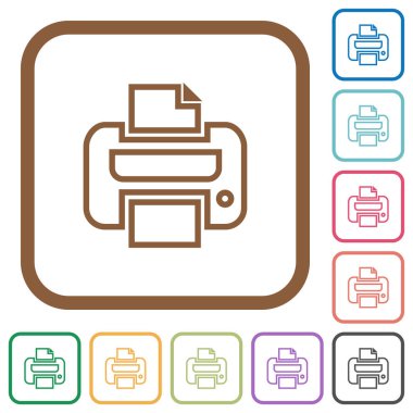 Yazdırma basit simgeler