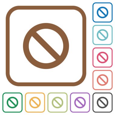 Bloke basit simgeler