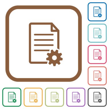 Belge kurulum basit simgeler