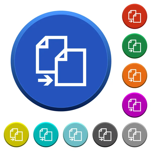 Copiar el artículo botones biselados — Archivo Imágenes Vectoriales