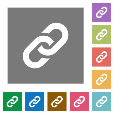 Bağlantı kare düz simgeler