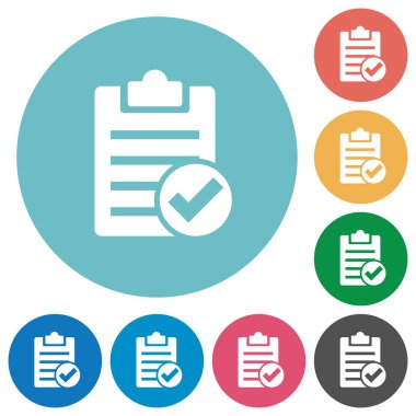 Not düz yuvarlak simgeler