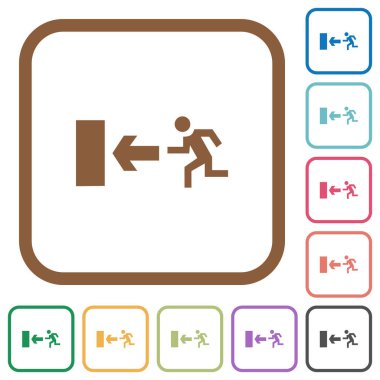 Çıkış işareti basit simgeler