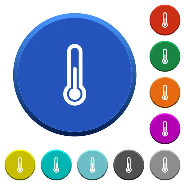 Thermometer abgeschrägte Tasten — Stockvektor