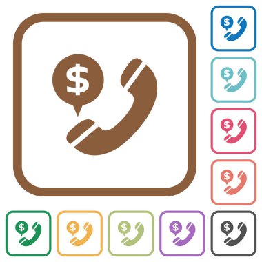 Doları arama basit simgeler