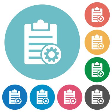 Not ayarlar düz yuvarlak simgeler