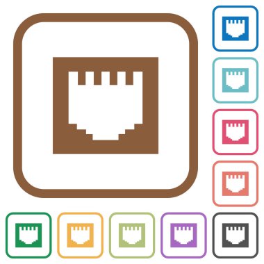 Ethernet connector basit simgeler