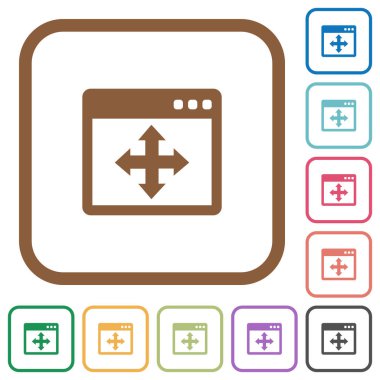 Pencere basit simgeler taşıma