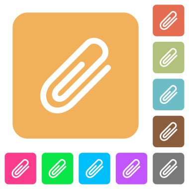 Ek yuvarlak kare düz simgeler