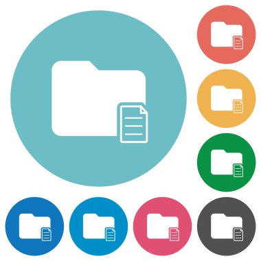 Klasör özellikleri düz yuvarlak simgeler