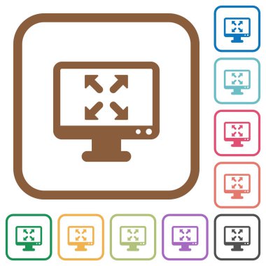 Tam ekran görünümü basit simgeleri değiştirmek