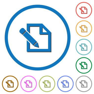 Gölgeler ve anahatları ile kalem simgelerle Düzenle