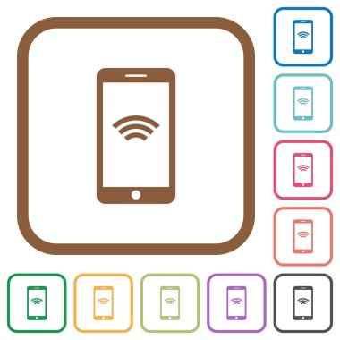 Cep telefonu kablosuz ağ simgesi basit simgeler