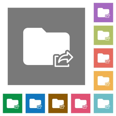 Klasörü vermek kare düz simgeler