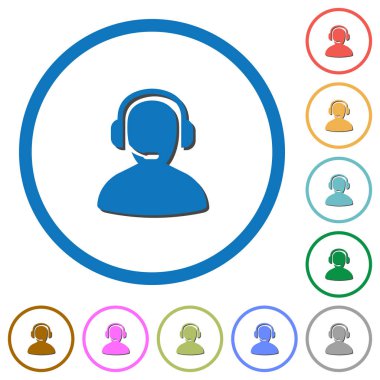 Gölgeler ve anahatları ile işleç simgeleri