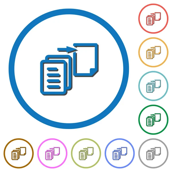 Taşı dosya simgelerini gölgeler ve anahatlar