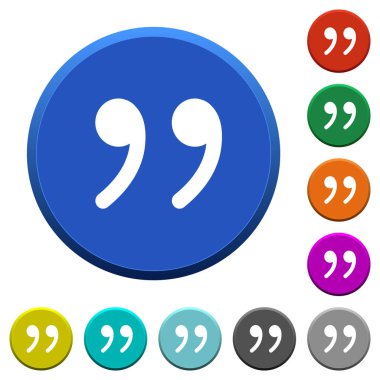 Tırnak işareti eğimli düğmeleri