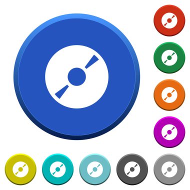 DVD disk eğimli düğmeleri