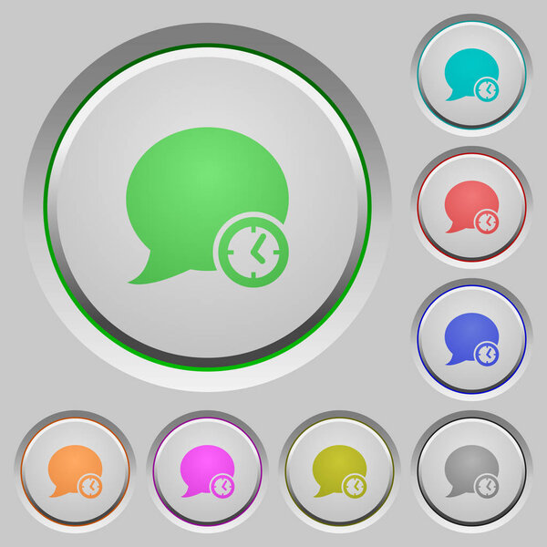 Blog comment time push buttons