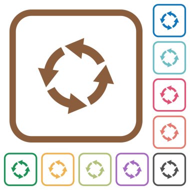 Döndürme sol basit simgeler