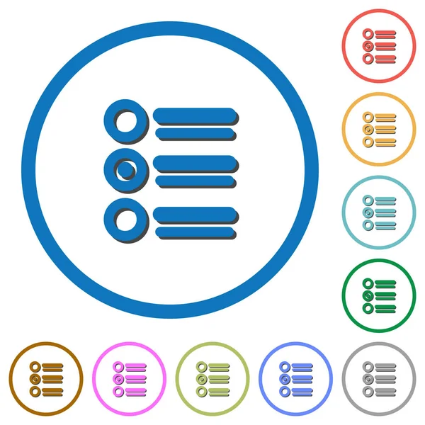 Radyo grubu simgeleri gölgeler ve anahatlar