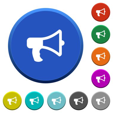 Megafon eğimli düğmeleri