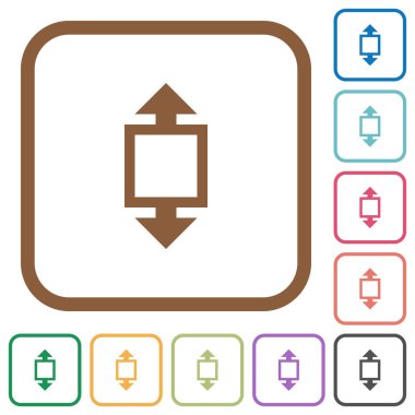 Yükseklik aracı basit simgeler