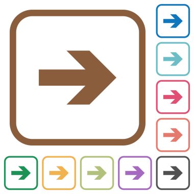 Sağ ok basit simgeler