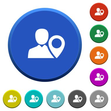 Kullanıcı konumu eğimli düğmeleri