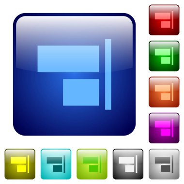 Doğru renk kare düğmeleri