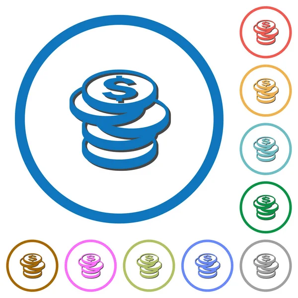 Kutsal kişilerin resmi gölgeler ve anahatları ile dolar sikke