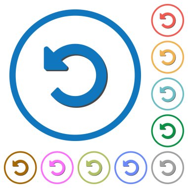 Gölgeler ve anahatları ile değişiklikleri simgeleri geri al