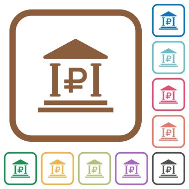 Rublesi banka office basit simgeler