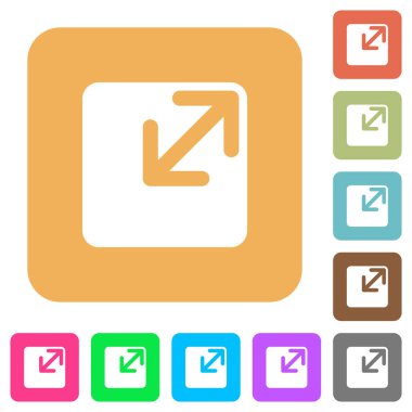 Resize pencere yuvarlak kare düz simgeler