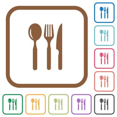 Restoran basit simgeler