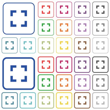 Seçici aracı düz renk simgeleri özetlenen