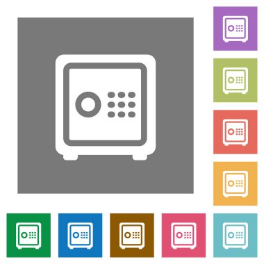 Güçlü bir kutu kare düz simgeler