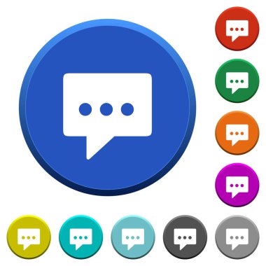 Çalışma sohbet eğimli düğmeleri