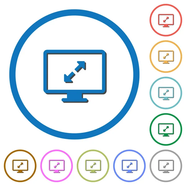 Ekran çözünürlük simgeler gölgeler ve anahatları ile ayarlamak