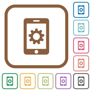 Mobil ayarlar basit simgeler