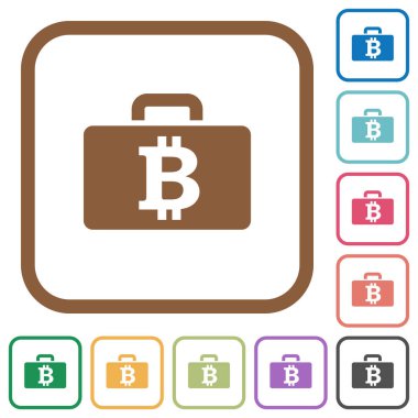 Bitcoin çanta basit simgeler