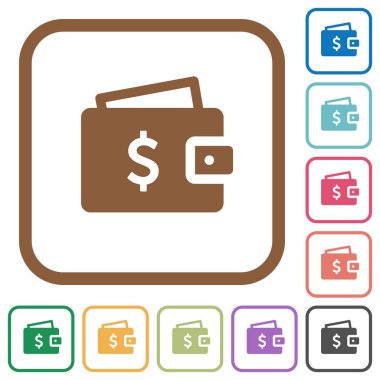 Doları cüzdan basit simgeler