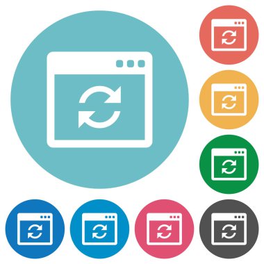 Uygulama syncronize düz yuvarlak simgeler