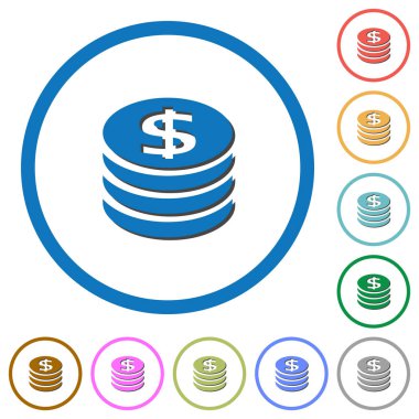 Kutsal kişilerin resmi gölgeler ve anahatları ile dolar sikke